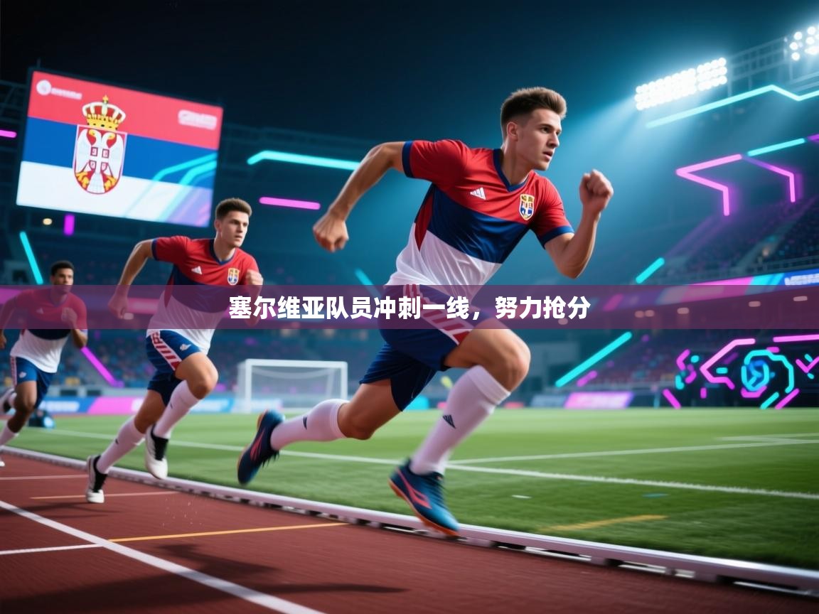 塞尔维亚队员冲刺一线，努力抢分  第1张